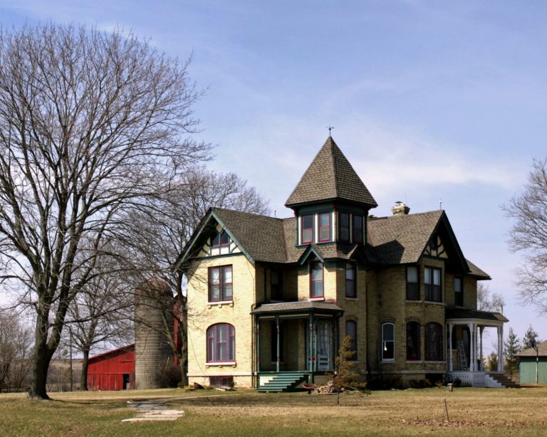 beautiful-shot-big-farmhouse-clear-blue-sky-1